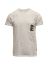 Kapital T-shirt bianca con taschino e bandiere acquista online EK-1224 WHITE