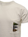 Kapital T-shirt bianca con taschino e bandiere EK-1224 WHITE prezzo