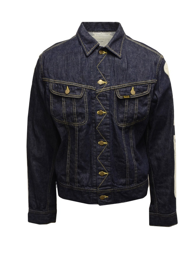 Kapital denim jacket with embroidered skeleton K2003LJ044 IDG mens jackets online shopping