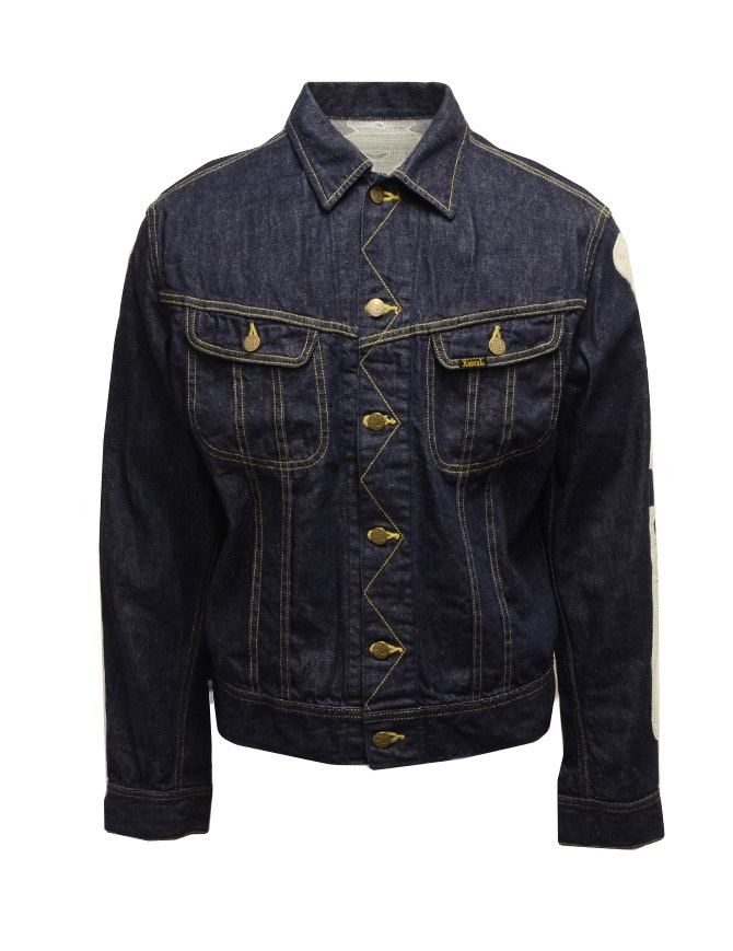 Kapital giubbino in jeans con scheletro ricamato K2003LJ044 IDG giubbini uomo online shopping