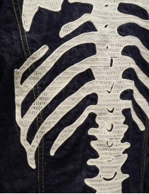 Kapital giubbino in jeans con scheletro ricamato giubbini uomo prezzo