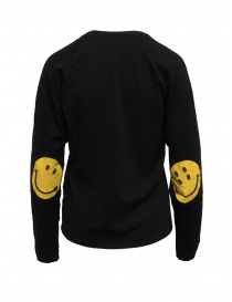 Kapital black shirt with smiley patches on the elbows buy online
