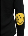 Kapital maglia nera con toppe a smile sui gomiti EK-859 BLK prezzo