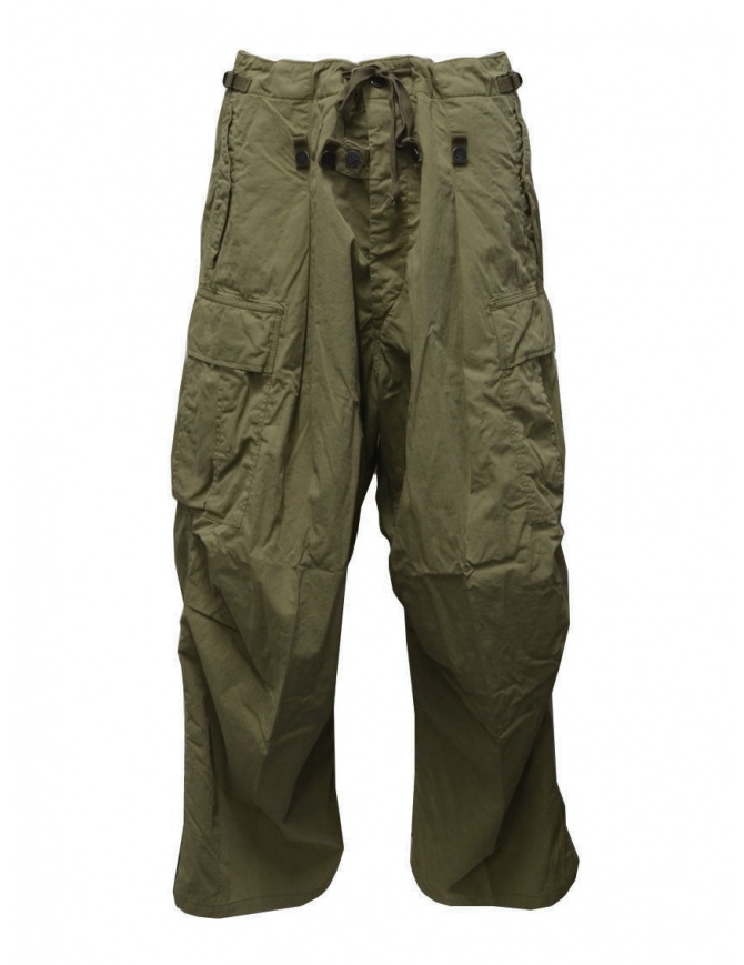 Kapital pantaloni cargo Jumbo verde khaki EK-624 KHAKI pantaloni uomo online shopping