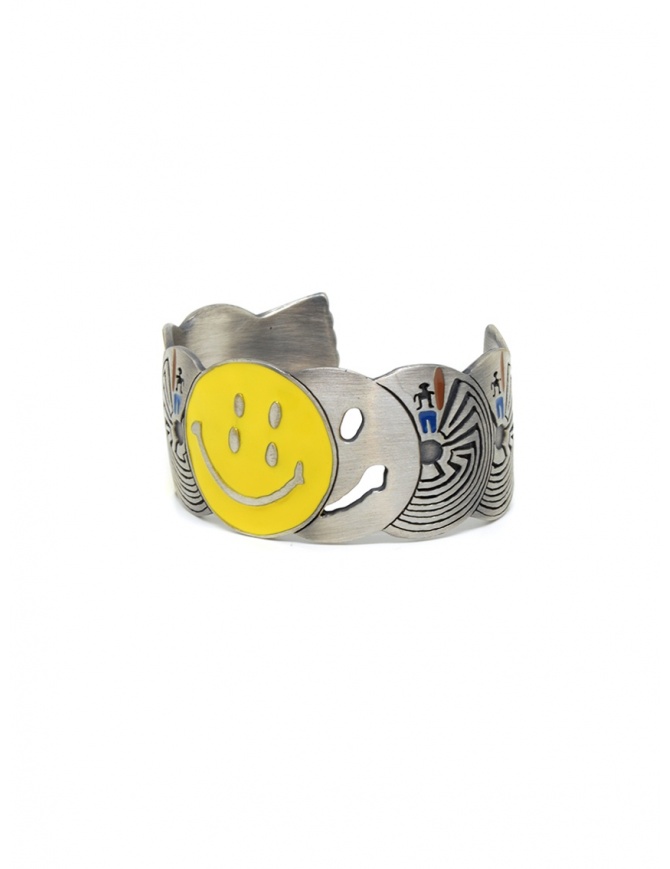 Kapital brass bracelet with smile and labyrinths K2003XG516 SLV jewels online shopping