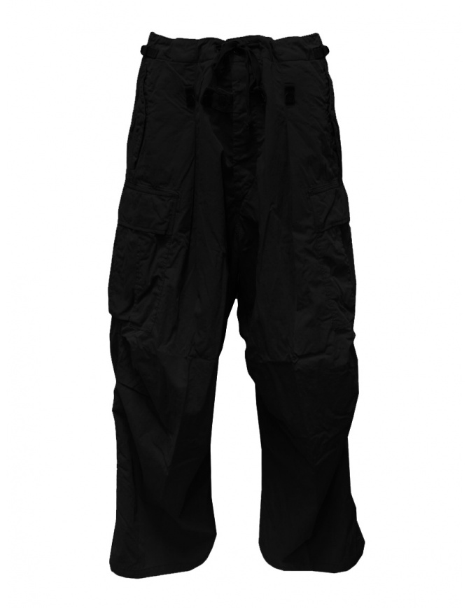 Kapital black Jumbo cargo pants EK-624 BLACK mens trousers online shopping