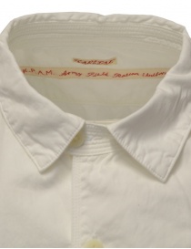 Kapital camicia bianca in cotone tre tasche frontali