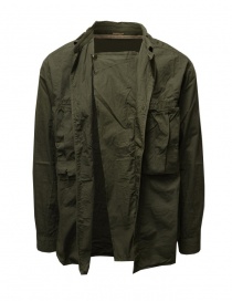 Kapital camicia khaki con tre tasche frontali