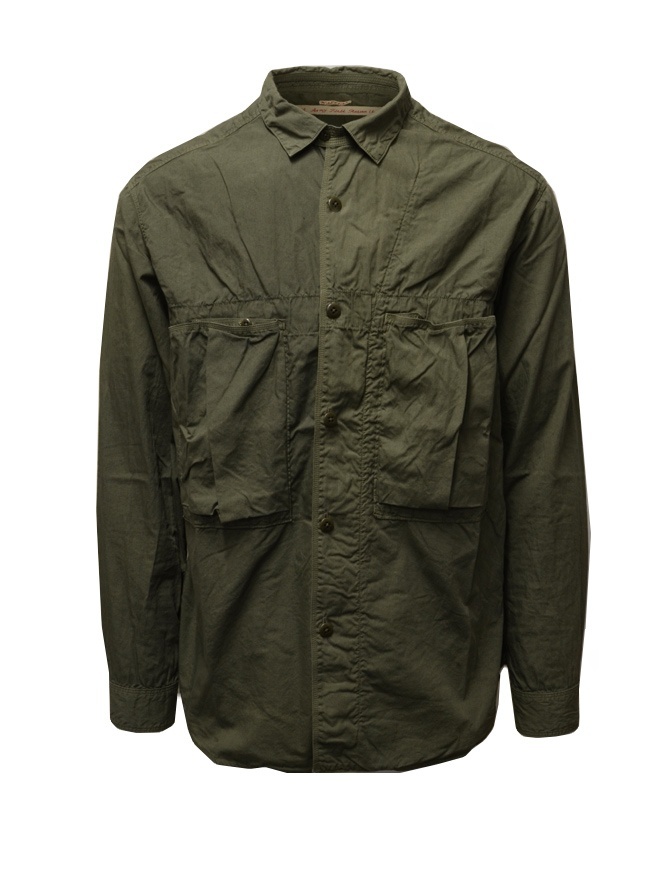 Kapital camicia khaki con tre tasche frontali EK-739 KHAKI camicie uomo online shopping