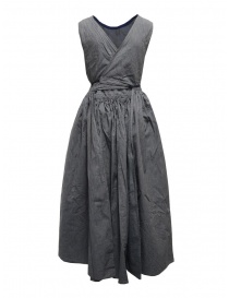 Kapital apron dress in pinstripe denim buy online
