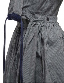 Kapital apron dress in pinstripe denim womens dresses price