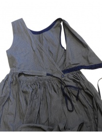 Kapital apron dress in pinstripe denim buy online price