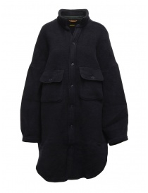 Kapital cappotto-camicia in lana blu navy EK-839 NAVY