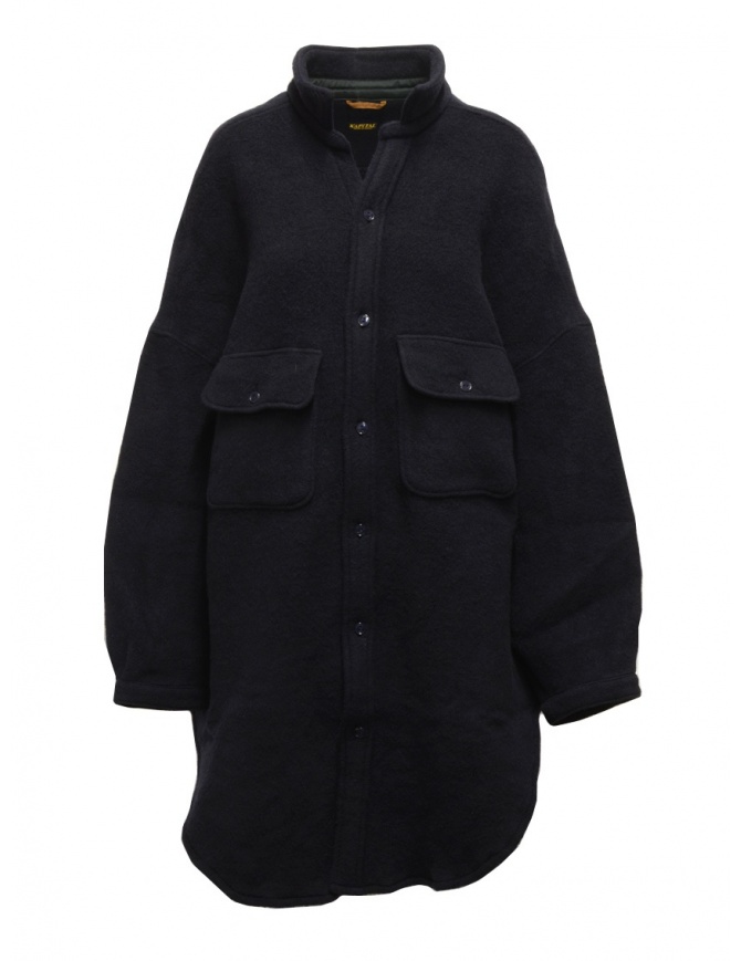 Kapital coat-shirt in navy blue wool EK-839 NAVY Kapital coat-shirt in navy blue wool EK-839 NAVY womens coats online shopping