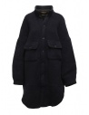 Kapital cappotto-camicia in lana blu navy acquista online EK-839 NAVY