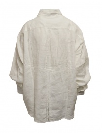 Kapital camicia bianca ricamata in lino