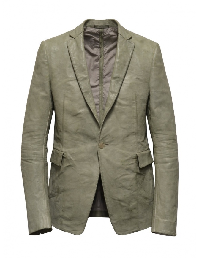 Carol Christian Poell suit jacket in grey kangaroo leather LM/2640P LM/2640P ROOMS-PTC/33 mens suit jackets online shopping