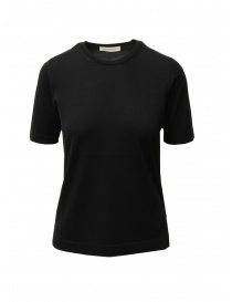Goes Botanical black Merino wool t-shirt 135D NERO order online