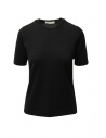 Goes Botanical black Merino wool t-shirt buy online 135D NERO