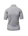 Goes Botanical polo shirt in light blue Merino wool shop online womens t shirts