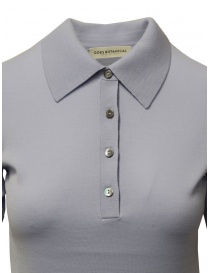 Goes Botanical polo shirt in light blue Merino wool price