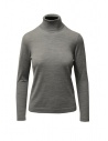 Goes Botanical grey turtleneck sweater in merino wool buy online 140D 1000 CENERE