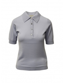 Goes Botanical polo shirt in light blue Merino wool 139D 4356 AZZURRO order online