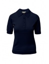 Goes Botanical polo shirt in blue Merino wool buy online 139D 3343 BLU