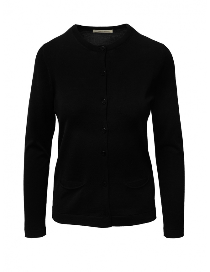 Goes Botanical black cardigan in Merino wool 136D NERO Goes Botanical black cardigan in Merino wool 136D NERO womens cardigans online shopping