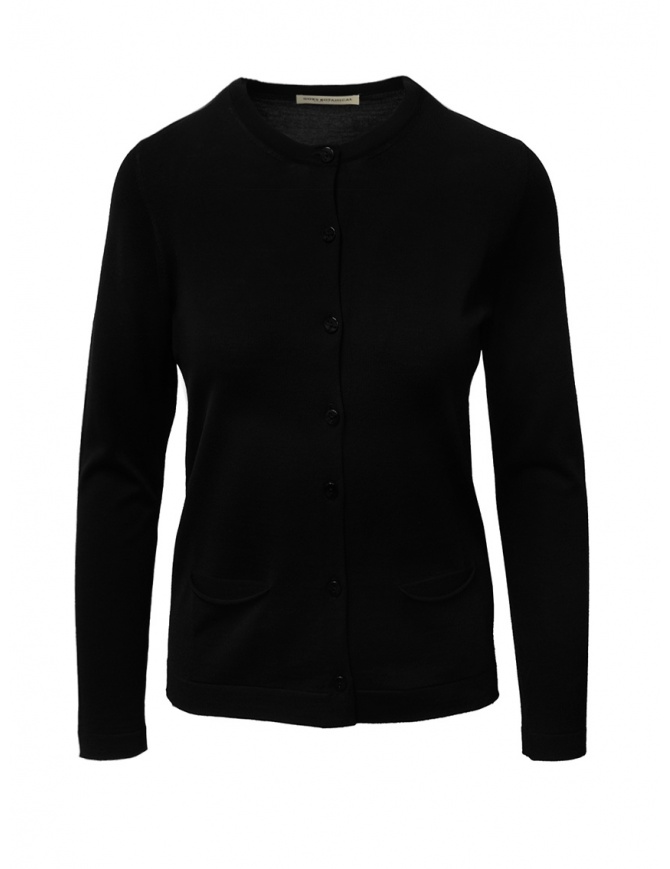 Goes Botanical black cardigan in Merino wool 136D NERO womens cardigans online shopping