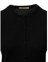 Goes Botanical black cardigan in Merino wool 136D NERO price