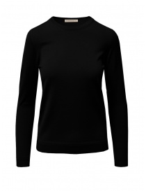 Goes Botanical black Merino wool sweater 141D NERO order online