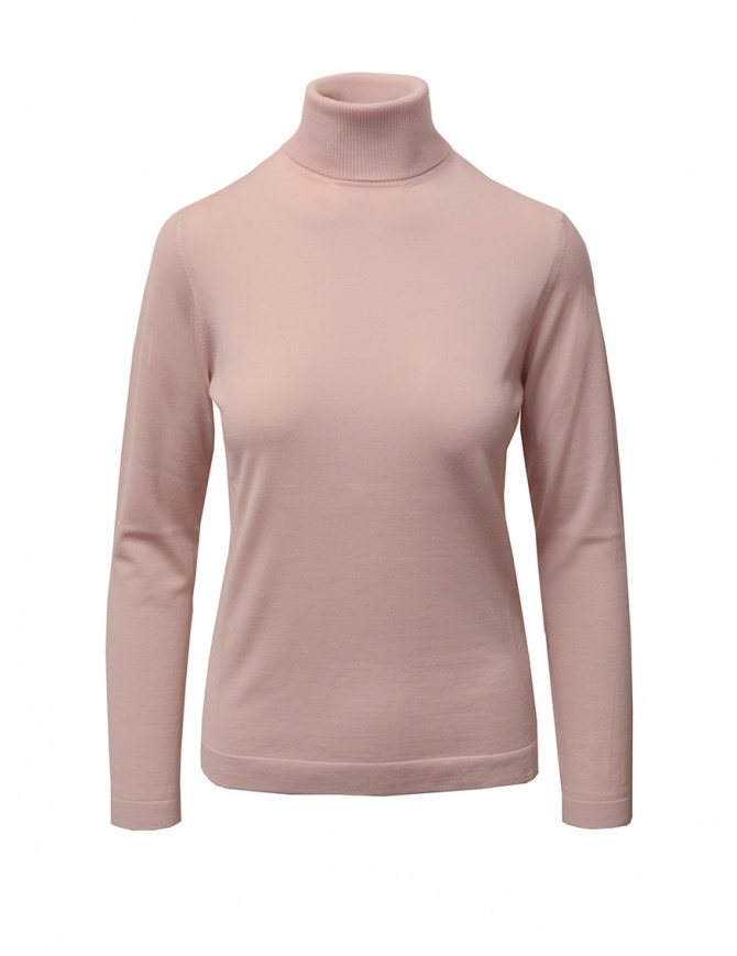 Goes Botanical turtleneck in light antique pink merino wool 140D 6312 CIPRIA women s knitwear online shopping