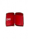 Comme des Garçons red leather wallet with logo shop online wallets