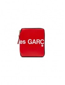 Comme des Garçons red leather wallet with logo price