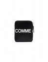 Comme des Garçons portafoglio compatto nero con logo acquista online SA2100HL HUGE LOGO BLACK