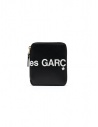 Comme des Garçons black compact wallet with logo SA2100HL HUGE LOGO BLACK price