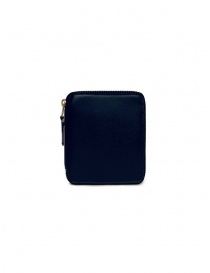 Wallets online: Comme des Garçons compact wallet in blue leather