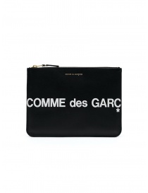 Comme des Garçons SA5100HL busta in pelle nera con logo grande online