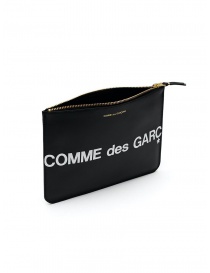 Comme des Garçons SA5100HL busta in pelle nera con logo grande