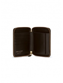 Comme des Garçons wallet in brown leather buy online