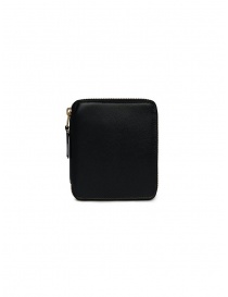 Comme des Garçons square wallet in black leather online