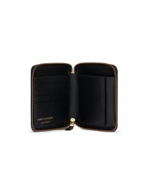 Comme des Garçons square wallet in black leather