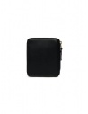 Comme des Garçons square wallet in black leather SA2100 BLACK price
