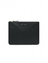 Comme des Garçons medium pouch in black leather buy online SA5100 BLACK