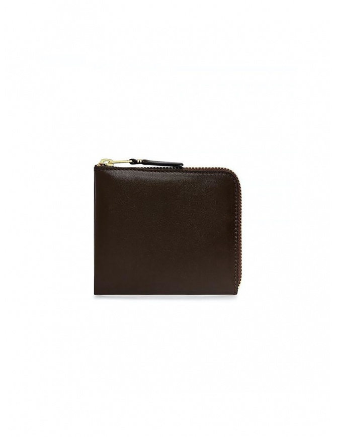 Comme des Garçons small brown leather wallet SA3100 BROWN wallets online shopping