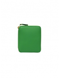 Comme des Garçons green leather wallet SA2100 SA2100 GREEN