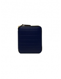Comme des Garçons SA2100BK Brick wallet in blue leather SA2100BK BLUE order online