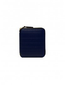 Comme des Garçons SA2100BK Brick wallet in blue leather online