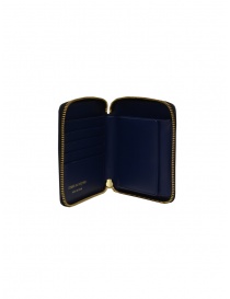 Comme des Garçons SA2100BK Brick wallet in blue leather